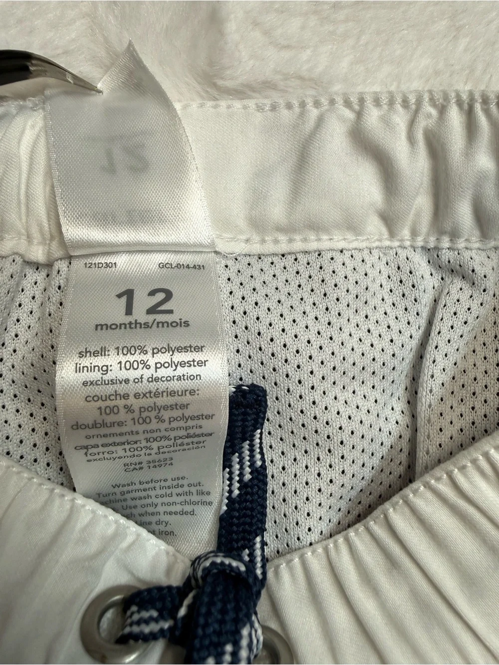 Carter's Coral and Navy Colorblock Swim Shorts